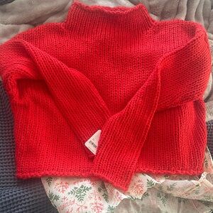 Free People small Cozy Red Women's Sweater sold out